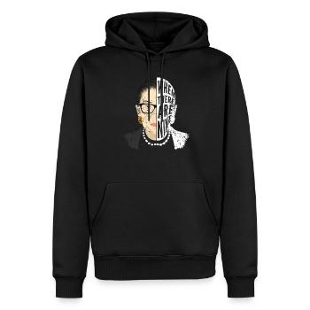 Ruth Bader Ginsburg When there are nine - Männer Premium Bio Hoodie - Schwarz - Vorne - Nico (187cm)