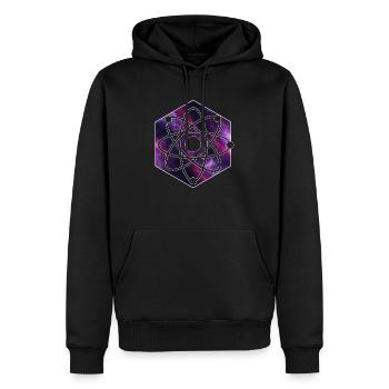 Physique - Sweat à capuche Premium bio Homme - noir - Devant - Nico (187cm)