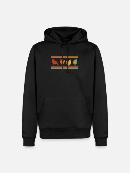 Chicken farmer - Men’s Premium Organic Hoodie - black