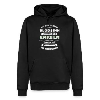 Opa Enkel Großvater Großpapa Sprüche Lustig - Männer Premium Bio Hoodie - Schwarz - Vorne - Nico (187cm)