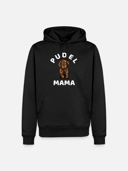 Pudel - Männer Premium Bio Hoodie - Schwarz