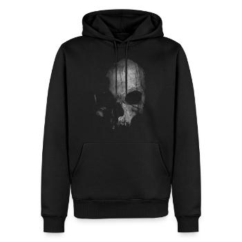 totenkopf - Männer Premium Bio Hoodie - Schwarz - Vorne - Nico (187cm)