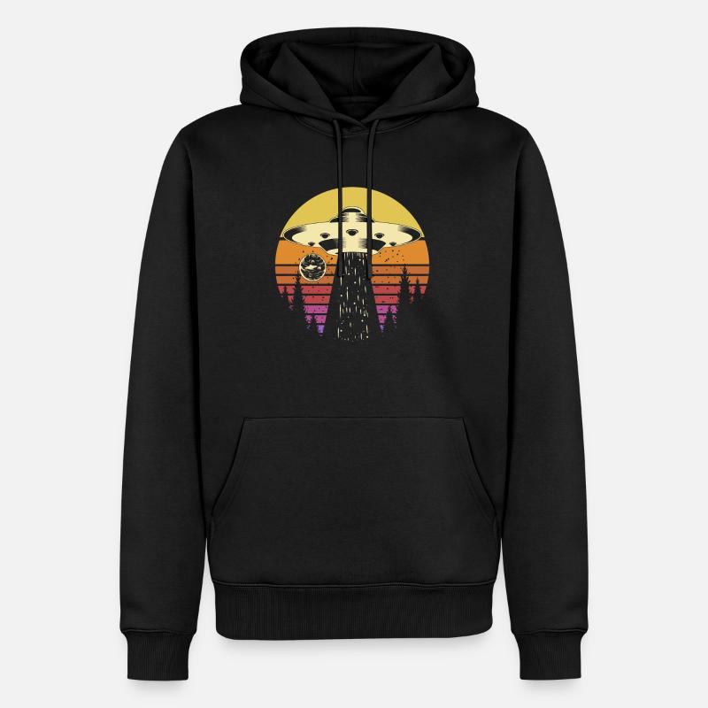 Alien - Männer Premium Bio Hoodie - Schwarz