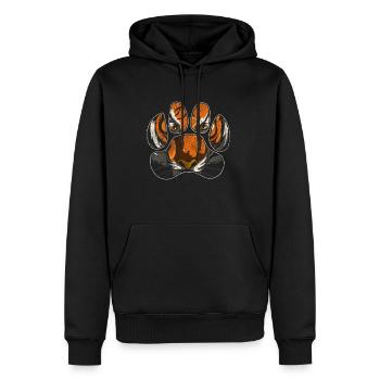 Tiger Tierliebhaber - Männer Premium Bio Hoodie - Schwarz - Vorne - Nico (187cm)