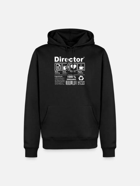 Director - Men’s Premium Organic Hoodie - black
