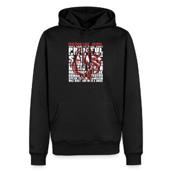 Humour Redhead Red Hair Ginger Statement - Sweat à capuche Premium bio Homme - noir - Devant - Nico (187cm)