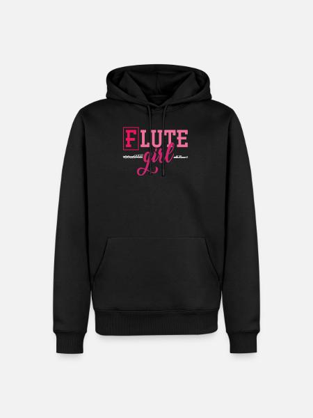 Flute flute player - Men’s Premium Organic Hoodie - black