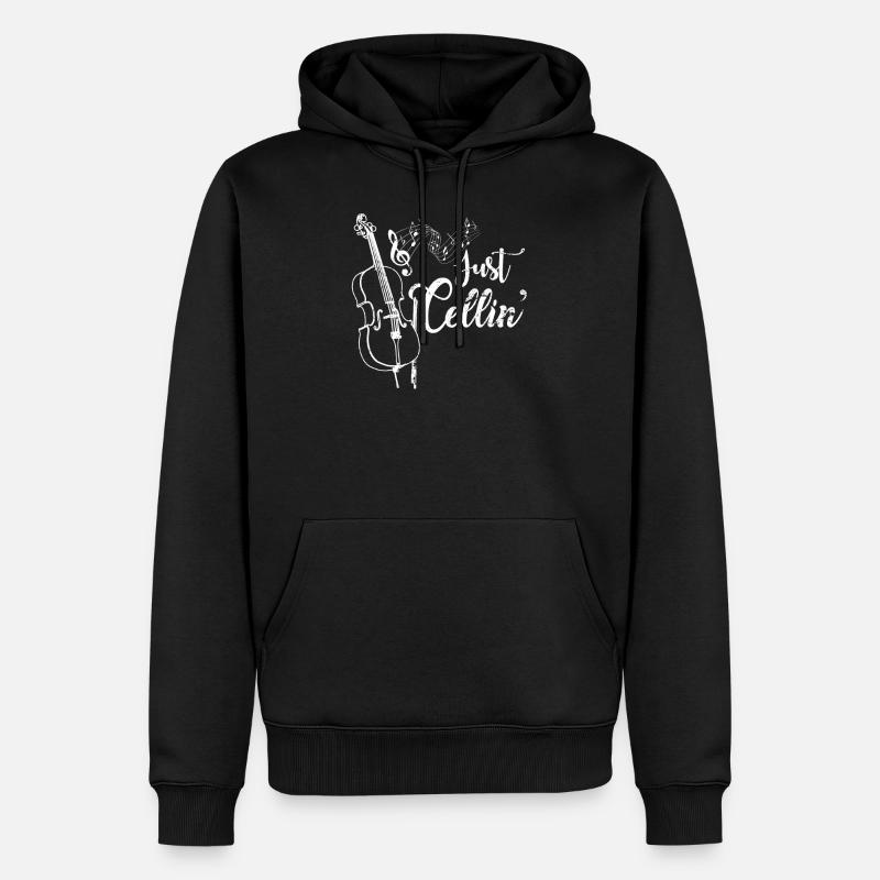 Cello - Männer Premium Bio Hoodie - Schwarz