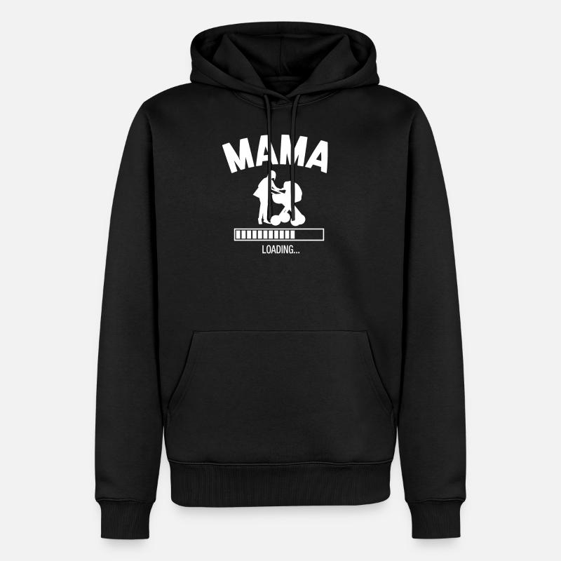 Future Mama - Männer Premium Bio Hoodie - Schwarz