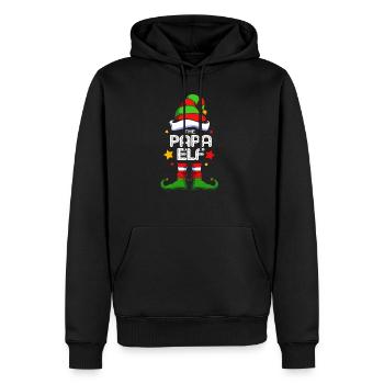 Elfe Elf Weihnachtsgeschenk Vater Papa - Männer Premium Bio Hoodie - Schwarz - Vorne - Nico (187cm)