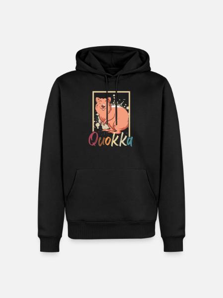 Quokka - Men’s Premium Organic Hoodie - black