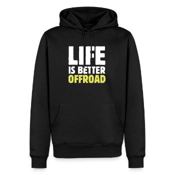 Rock Crawler Life is Better Off-Road Gros pneus Mot - Sweat à capuche Premium bio Homme - noir - Devant - Nico (187cm)