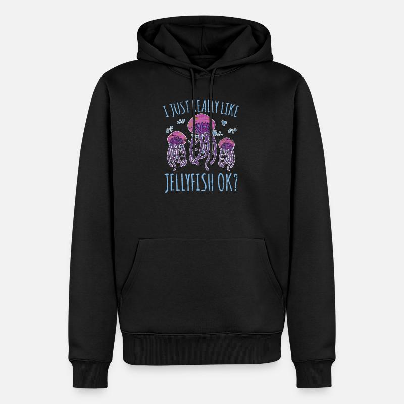 Méduse méduse - Sweat à capuche Premium bio Homme - noir