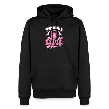 Kettlebell Kettlebell Girl Gift - Sweat à capuche Premium bio Homme - noir - Devant - Nico (187cm)