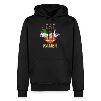 Ramen Asiate Japaner Geschenkidee - Männer Premium Bio Hoodie - Schwarz - Vorne - Nico (187cm)