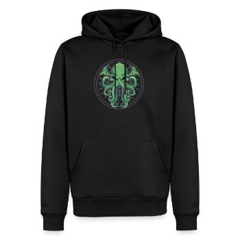 Cthulhu Mythos AlterKunststil Geschenk - Männer Premium Bio Hoodie - Schwarz - Vorne - Nico (187cm)