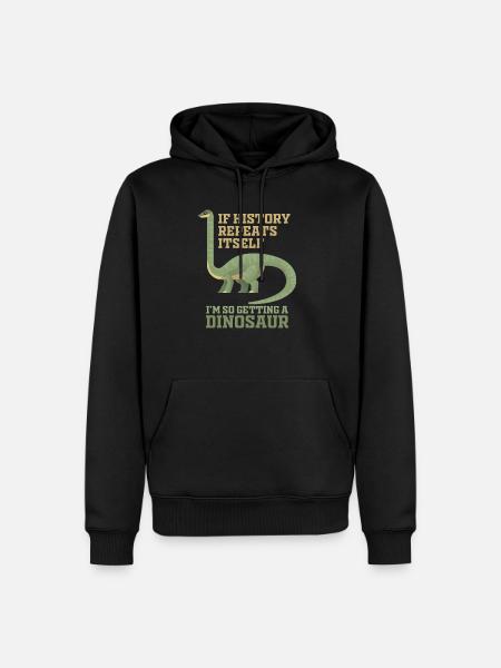 Si l'histoire se répète, je le ferai - Sweat à capuche Premium bio Homme - noir