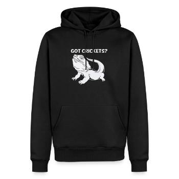 Bearded Dragon Bartagame - Männer Premium Bio Hoodie - Schwarz - Vorne - Nico (187cm)