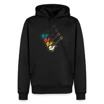 Gitarre Musik Musiker - Männer Premium Bio Hoodie - Schwarz - Vorne - Nico (187cm)