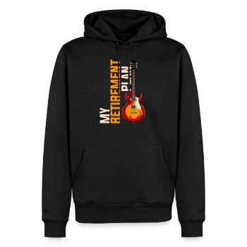 Gitarre Ruhestand - Männer Premium Bio Hoodie - Schwarz - Vorne - Nico (187cm)