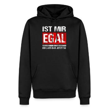 Arbeit Sprüche lustig Bürohumor Arbeiter Kollege - Männer Premium Bio Hoodie - Schwarz - Vorne - Nico (187cm)