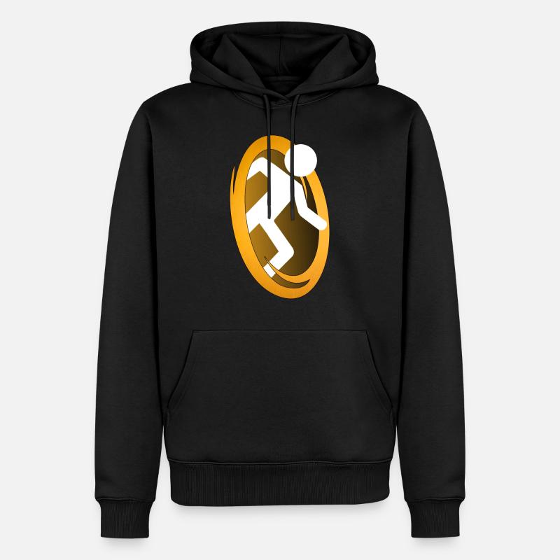 In meinem befindet sich ein Portal - Männer Premium Bio Hoodie - Schwarz