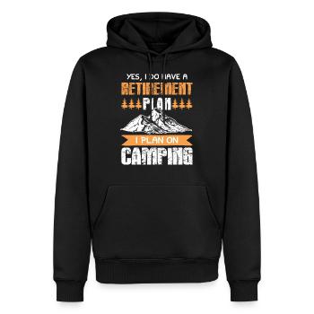 Camping Camper - Männer Premium Bio Hoodie - Schwarz - Vorne - Nico (187cm)