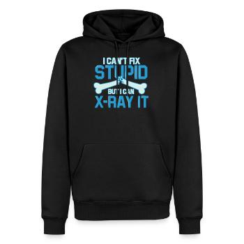 Radiologist X-ray Technician X-ray Assistant Wheel - Men’s Premium Organic Hoodie - black - Front - Nico (187cm)