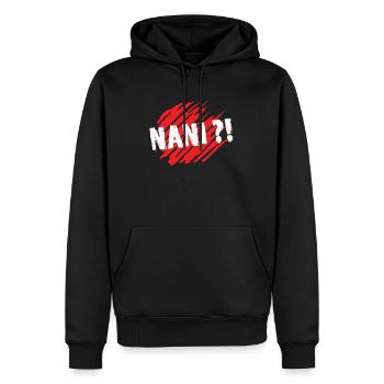 Nani? Was Manga Anime Anime Japanischer Humor - Männer Premium Bio Hoodie - Schwarz - Vorne - Nico (187cm)
