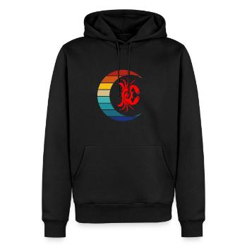 Sternzeichen Krebs - Männer Premium Bio Hoodie - Schwarz - Vorne - Nico (187cm)