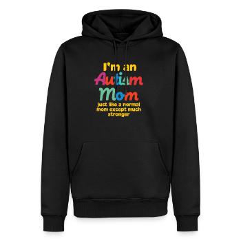 Autisme Mom Dieu cadeau Autistic Awareness Fami - Sweat à capuche Premium bio Homme - noir - Devant - Nico (187cm)