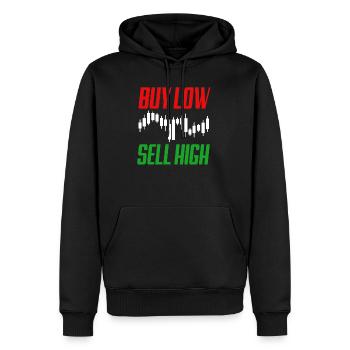 Börse Währung Wall Street Trader Forex - Männer Premium Bio Hoodie - Schwarz - Vorne - Nico (187cm)