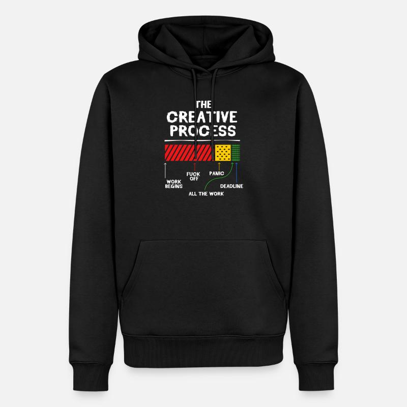 Graphiste graphiste graphiste graphiste designer artiste - Sweat à capuche Premium bio Homme - noir