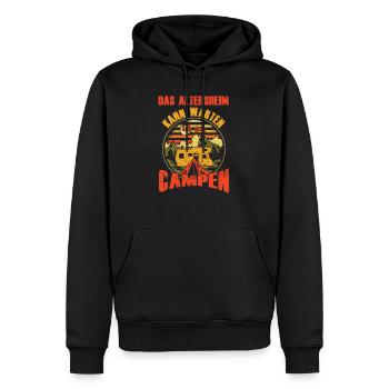 Camping Wohnmobil Rentner - Männer Premium Bio Hoodie - Schwarz - Vorne - Nico (187cm)