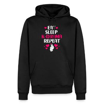 K-Pop Kdrama - Männer Premium Bio Hoodie - Schwarz - Vorne - Nico (187cm)