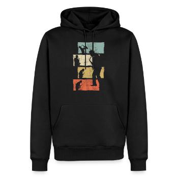 Saxophon Geschenk Saxophonist - Männer Premium Bio Hoodie - Schwarz - Vorne - Nico (187cm)