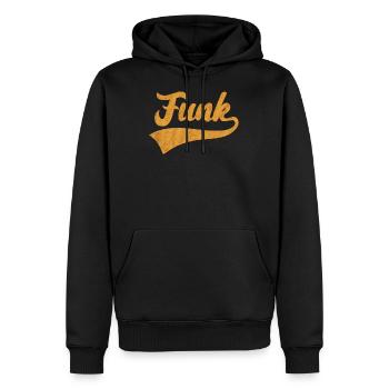 Radio - Sweat à capuche Premium bio Homme - noir - Devant - Nico (187cm)
