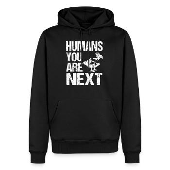 Dodo Geschenk Vogel Urzeit Fossil Archäologie Geek - Männer Premium Bio Hoodie - Schwarz - Vorne - Nico (187cm)