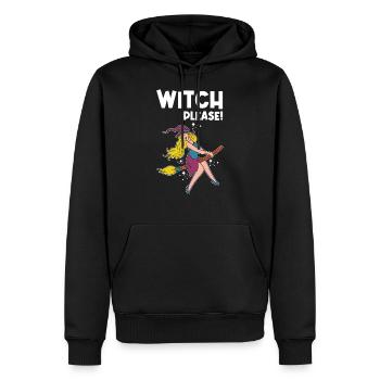 Walpurgis nuit fille sorcière à balais idée de cadeau - Sweat à capuche Premium bio Homme - noir - Devant - Nico (187cm)