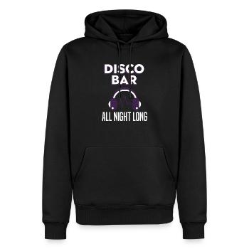 Disco Bar All Night Long Festival Nacht Tanzparty - Männer Premium Bio Hoodie - Schwarz - Vorne - Nico (187cm)