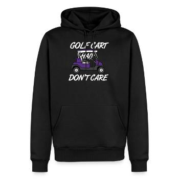 Golf Cart Hair Don’t Care Funny Golfing Cart - Sweat à capuche Premium bio Homme - noir - Devant - Nico (187cm)