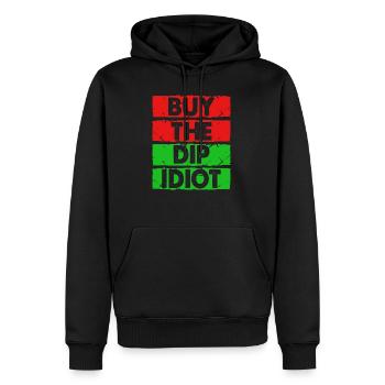 stock exchange - Men’s Premium Organic Hoodie - black - Front - Nico (187cm)