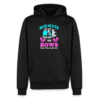 Gender Reveal Schwangerschaft - Männer Premium Bio Hoodie - Schwarz - Vorne - Nico (187cm)