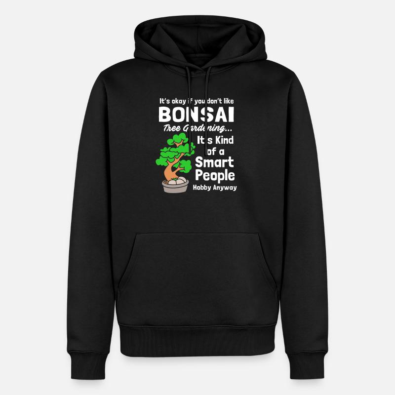 Bonsai Baum - Männer Premium Bio Hoodie - Schwarz