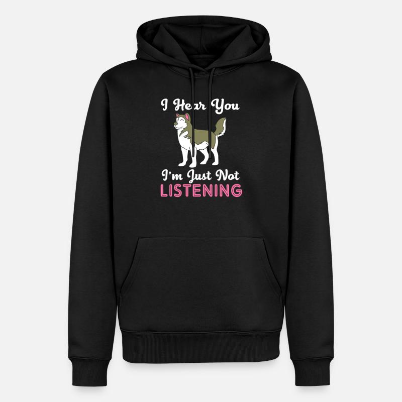 Malamute - Männer Premium Bio Hoodie - Schwarz