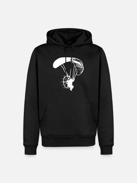 Paraglider paragliding - Men’s Premium Organic Hoodie - black