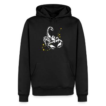 Skorpion Sternzeichen - Männer Premium Bio Hoodie - Schwarz - Vorne - Nico (187cm)