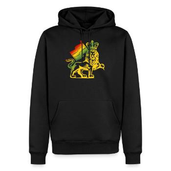 Afrika Löwenkopf Löwe Tier Löwen Maori König - Männer Premium Bio Hoodie - Schwarz - Vorne - Nico (187cm)