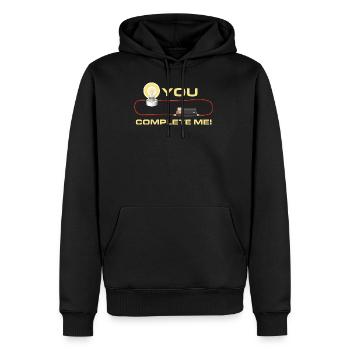 Lustige Physik Sie vervollständigen mich Physiker - Männer Premium Bio Hoodie - Schwarz - Vorne - Nico (187cm)
