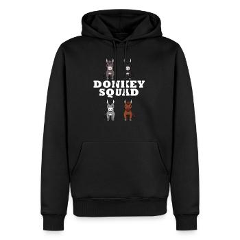 Kader Esel Lustiges Maultier für Esel-Fan - Männer Premium Bio Hoodie - Schwarz - Vorne - Nico (187cm)
